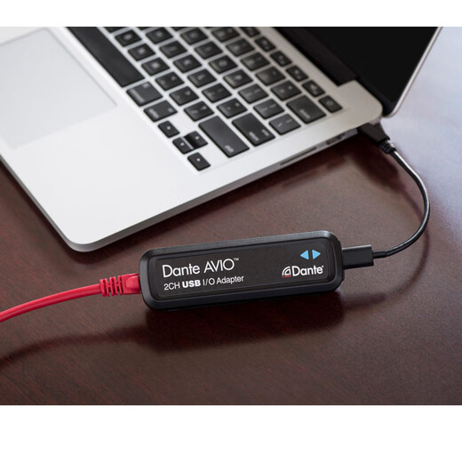 DANTE BY AUDINATE Dante AVIO adapter digital-to-analog converter Dante pigtail digital audio network transmission input and output channel ADP-USBC-AU-2X2 (TypeC adapter)