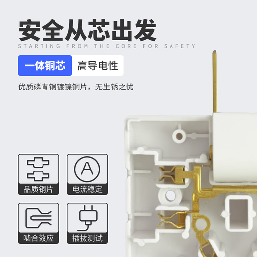 Ultra-thin one-turn three-socket Xiaomi same style office home dormitory rotatable multi-function socket converter one-turn three wall-mounted non-blocking switch expansion multi-hole row plug white one pack
