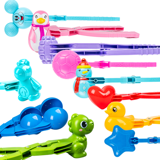 Jianxiong children's snowball clip toys outdoor snow clip little duck clip snowball artifact build snowman snowball fight equipment tool medium size duck 753