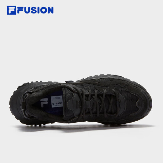 Fila Fusion Fila Modemarke Harte Süßigkeiten Männer Schuhe Winter dicker Sohle Erhöhung Schuhe Sneaker Schwarz Daddy Schuhe Auto Schwarz/Schwarz-SB 40.5