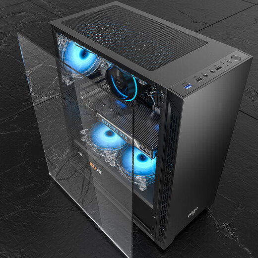 Patriot A15 computer case desktop MATX/ATX large case 240 water-cooled air-cooled desktop main case black (acrylic side through) + fan*6