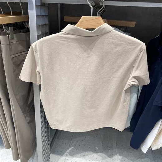 KOLON SPORT可隆户外男户外速干防晒短袖polo衫T恤LHPT3AT753 米卡其色 M