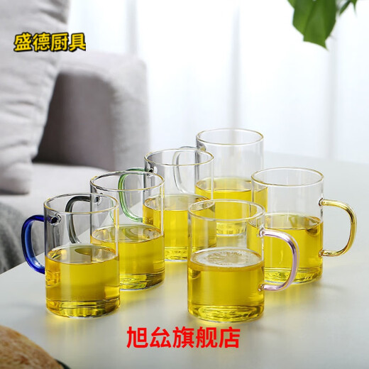 Familia de la taza de agua de cuatro padres, familia de cuatro taza de vidrio, taza de té de alta temperatura doméstica, taza de agua de carácter de dibujos animados, taza de agua para beber para el hogar, taza de jugo de leche, dibujos animados solteros (hijo)