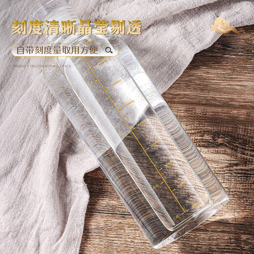 Baijie wine bottle empty bottle glass bubble wine container white wine bottle storage flask sealed wine bottle 2 special bottles for bubble wine