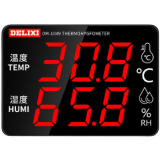 Delixi Elektronische Temperatur und Hygrometer DM-1049DM-1050 DM-1049 Temperatur- und Feuchtigkeitsmodell