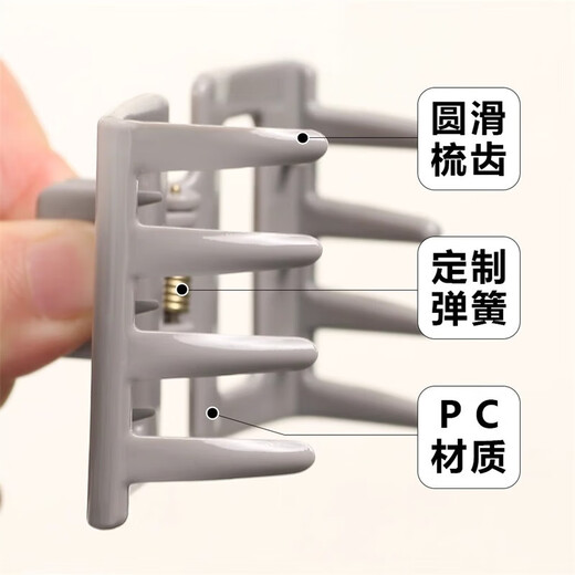 [Heißes Produkt] Friseurwerkzeuge Japanische und Koreanische modische rechteckige quadratische Clip High Skull Top Mode Haarnadel 4 cm groß 1/zufällige Farbe