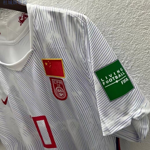 N.E.R国足中国队足球球衣黑龙球迷版客场白球迷版10号郑智球衣速干透气 喜欢光板拍下备注款式 2XL