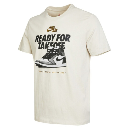 Nike (Nike) Vêtements masculins New Jordan Sports Training Casual Round Nou Sleeve T-shirt Loose DZ7314-010 DV9719-104 XL