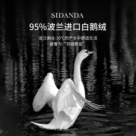 OUOETY羽绒被波兰95白鹅绒锁锁温技术160支全棉鹅绒填充1048g 波兰绒专 波兰绒专利冬被200*230cm