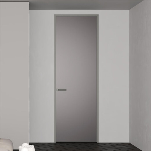 Aoduo aluminum wooden door modern fashion minimalist silent interior door room door bedroom door book series / set Yueying C version