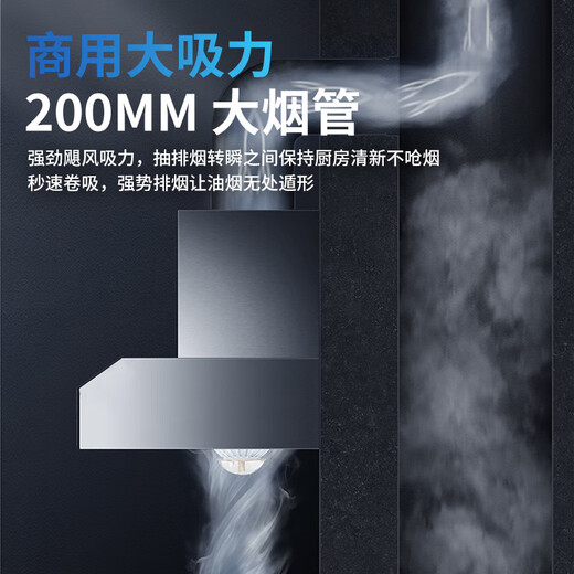 ZHENSHIDAI [Prise en charge Installation sur place] Machine intégrée Purificatrice de hottes commerciales, grande aspiration rurale de terre rurale Stove Firewood Stove Restaurant Canteen Restaurant Férum de Fume en acier inoxydable respectueux de l'environnement 120 * 80 * 45cm (modèle clé 680 Watt Single Van) Self-install (modèle phare)
