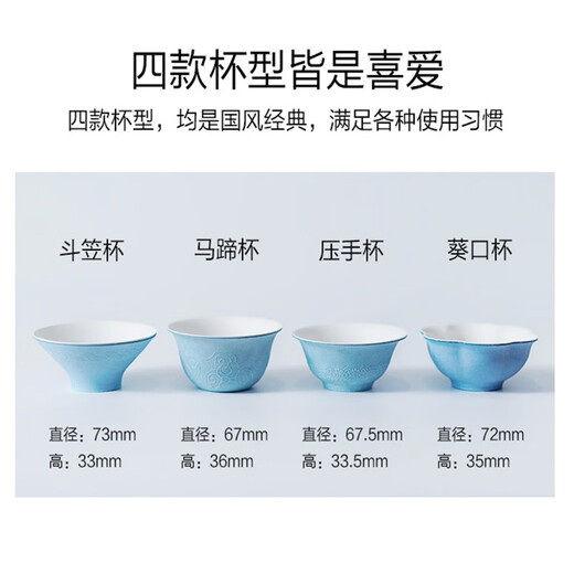 Wuxi Disposable Kung Fu Tea Cup Sixi Double-layer Thickened Anti-scalding Business Reception Sugar Cane Bamboo Fiber Tea Cup Food Grade Sixi (Horse Hoof 1 Pressing Hand 1 Dou Hat 1 Sunflower Mouth 1)