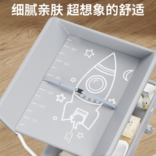 禾孕 尿布台婴幼儿护理台床换尿布湿宝宝多功能可折叠新生儿抚触台 粉[基础款]