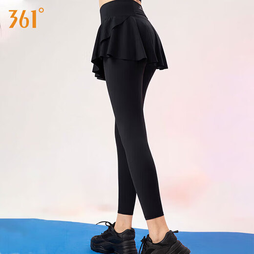 361 Sportfitness-Kleidung Yogamosenhose für Frauen, Taillenheben und Hüftabdeckung, Laufen und Fitness gefälschte zweiteilige Sporthose für Frauen