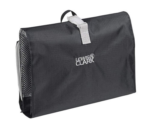 Lewis N. Clark portable folding travel toiletry bag, 4-part waterproof storage, a must-have for outdoor business trips