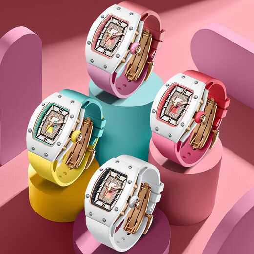 Bugatti (bonest gatti) Phantom Series Feme's Full's Full Automatic mécanicale Light Luxury Diamond Inclay Watch Birthday's Birthday's Birthday to Girlfriend Bg9906-L1 Céramique blanc