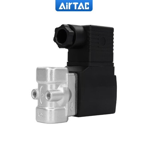 科至途定制亚德客流体控制电磁阀常闭水阀2S-03/15685 22V DC24V 2S50050AC220V2寸螺纹口