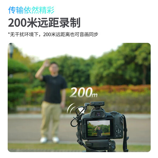 Good Shepherd one-to-two wireless lavalier microphone SLR mobile phone live broadcast equipment vlog video singing outdoor interview recording microphone noise reduction radio microphone black | one-to-two | rechargeable version wireless lavalier microphone