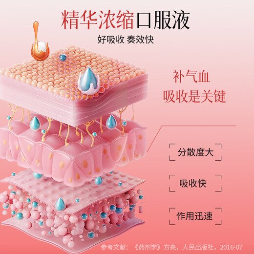 修正 益气养血口服液10ml*10支*4盒 补气血女补气养血调经体虚乏力气血不足 