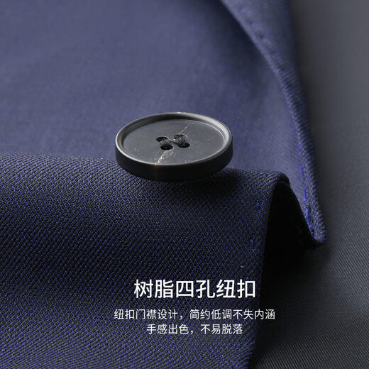 Shanshan Light Luxury Wool Suit Men's New Business Casual Suit Two-piece Groom and Best Man Wedding Dress Royal Blue L 175/92A-175/82A