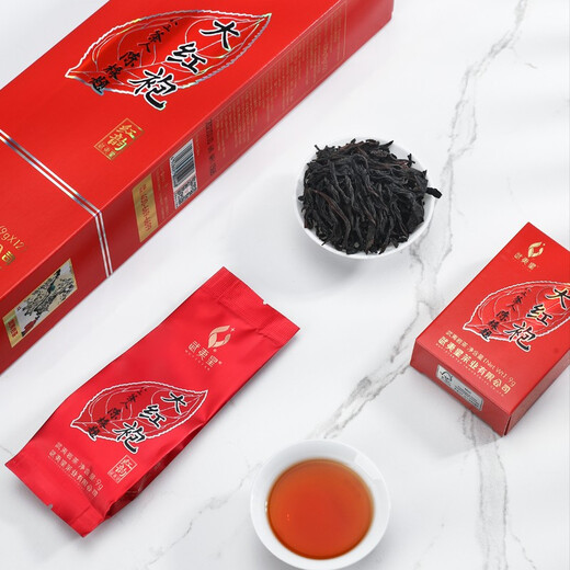 Wuyi Star Premium Dahongpao Strong Fragrance Classic Five-Spice Red Rhyme Dahongpao Wuyishan Rock Tea Oolong Tea Gift Tasting Small Box 9g