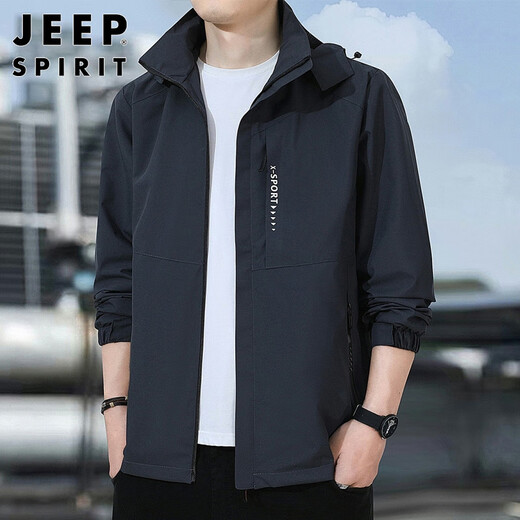 JEEP SPIRIT Jeep jacket men's hooded autumn and winter jacket men's assault tops casual trendy workwear men's clothing