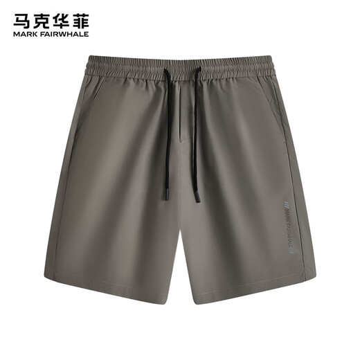 马克华菲【轻薄速干】休闲短裤男士25夏季新款休闲百搭运动宽松五分裤子 701卡其 3XL