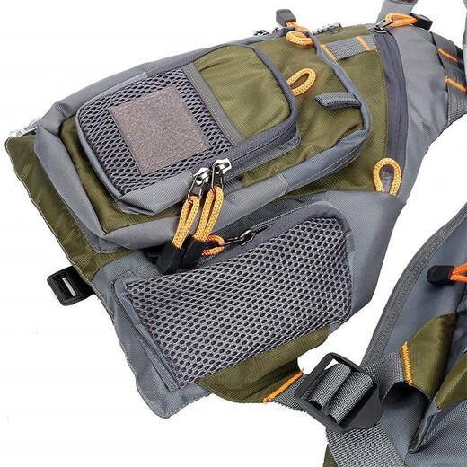 Xinghuang outdoor multi-functional lure life jacket boat fishing clothing vest vest multi-pocket detachable yellow