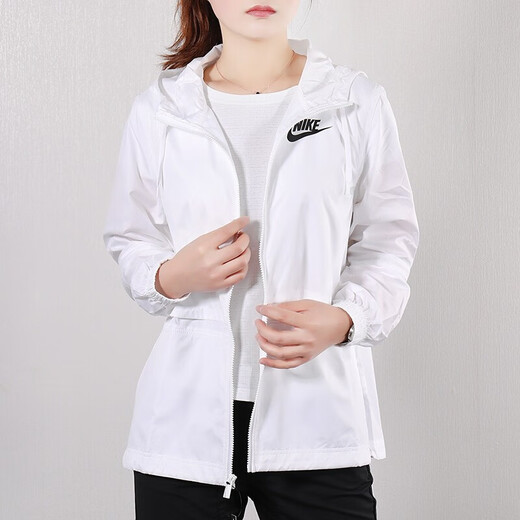 耐克（NIKE）女装夏季新款运动服轻薄遮阳防风皮肤衣跑步训练休闲时尚夹克外套 DD5585-695/粉色 快干 M
