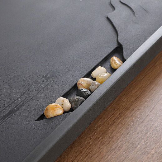 Simitang Wujin stone tea tray tea tray whole tea set set household large and small stone tea table tea tray custom logo size