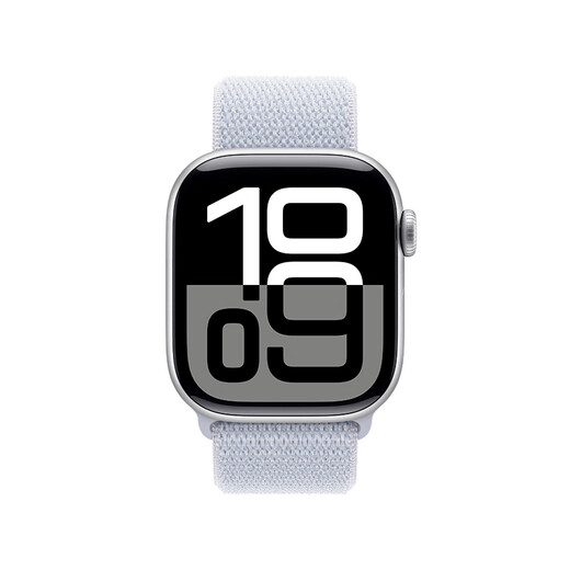Apple/苹果 Watch Series 10 智能手表GPS+蜂窝款42毫米银色铝金属表壳青云色回环式运动表带MWXL3CH/B