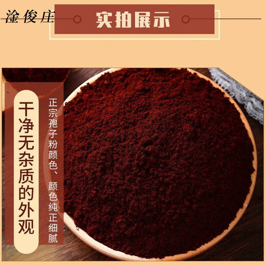 Ganjunzhuang authentic Ganoderma spore powder Changbaishan self-produced and self-sold robe powder Northeast specialty spore powder 1 bottle 250g Changbaishantou Dao powder