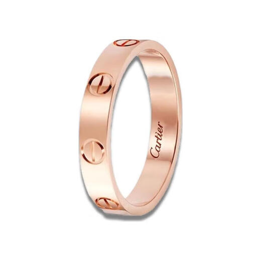 Cartier (Cartier) rings for men and women, same style LOVE wedding ring, couple ring, Valentine's Day gift for lover, girlfriend, wife B4085200 18K rose gold 3.6mm 54