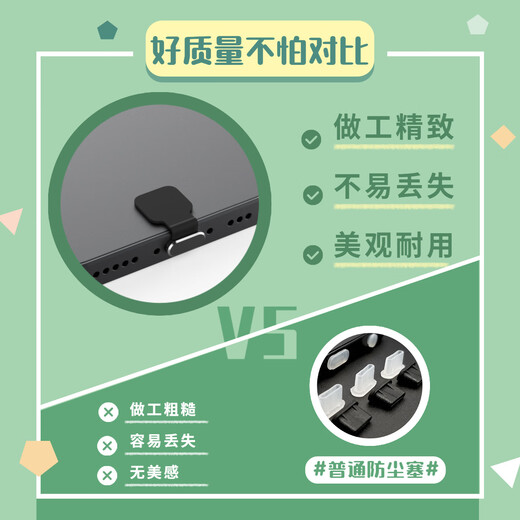 Guest set suitable for vivo S30 promini/S20/S19/18 mobile phone charging hole dust plug S17 anti-lost data port protective film anti-scratch, anti-fall and dust-proof gun gray-alloy style charging port anti-lost dust plug 1 pack vivo S20