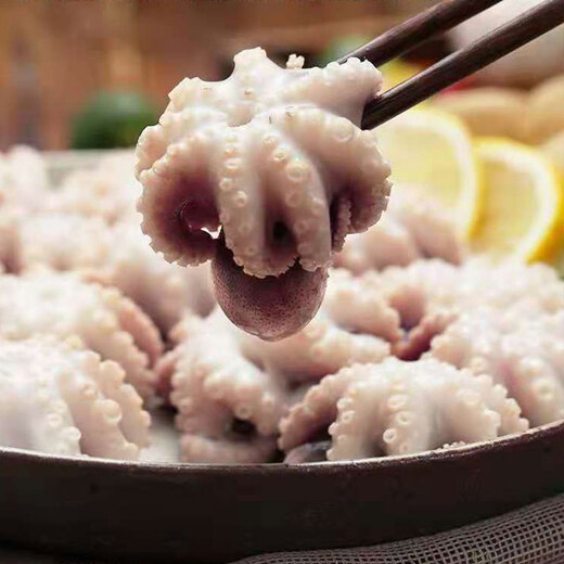 Meijiajia three-cut octopus, net weight 1 Jin Jin is equal to 0.5 kg (12-25 pieces) hot pot octopus, teeth and dirt removed small octopus