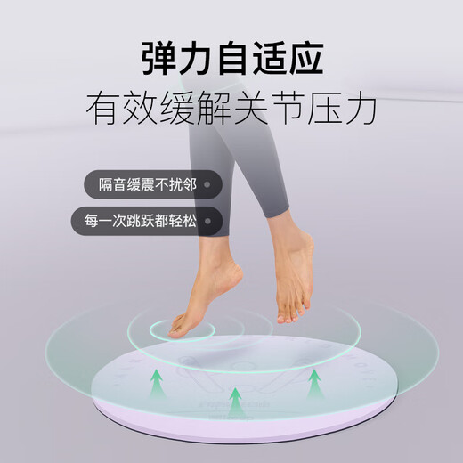 Keep round rope-free skipping rope shock absorbing pad soundproofing household indoor fitness sports anti-slip small floor mat Xiangtao purple 6mm