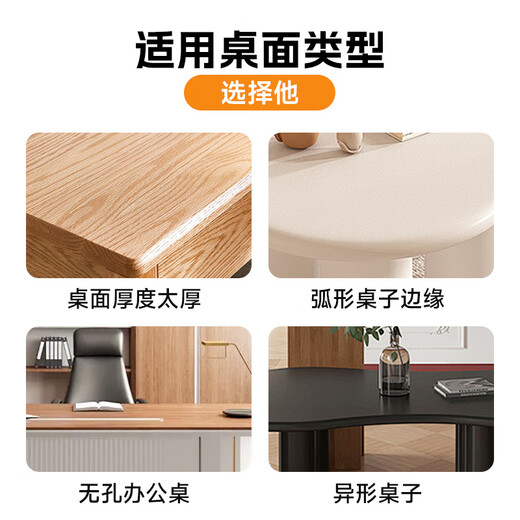 Zhiercheng desktop punch-free computer pneumatic cantilever base monitor stand free lifting and rotating heightening with mobile phone slot one-section arm base stand