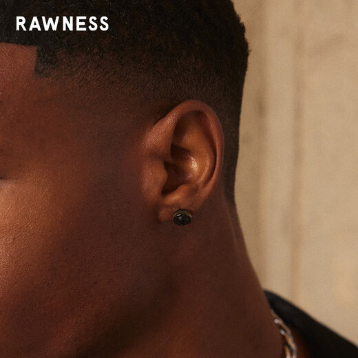 Rawness Magnetic Earrings Moissanite Diamonds Niche High-end Handsome Earrings Without Holes Men's New Fashion Star Silver Magnetic Pair