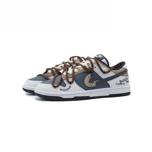 耐克（NIKE）球鞋定制 Nike  黑糖奶茶 小众穿搭 舒适百搭 男女款 男款DD1391-100 定制款15天内发 42.5