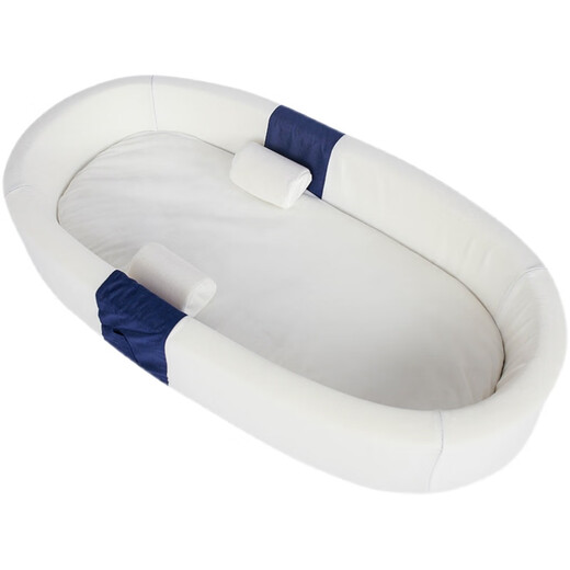 Yellow skin portable bed-in-bed baby crib newborn bb nap bed bionic anti-vomiting jump bed anti-pressure gold high-end model Tiffany blue