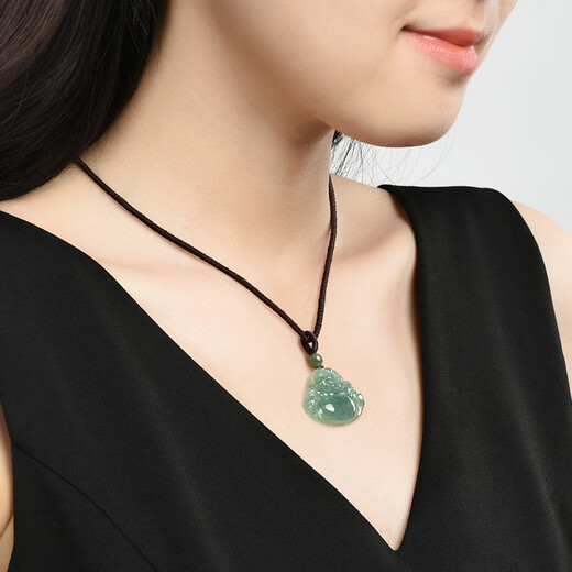 Fengxi Jewelry Natural A-grade Jade Pendant Jade Buddha Pendant Maitreya Buddha Jade Necklace for Women Price Guarantee 11.11