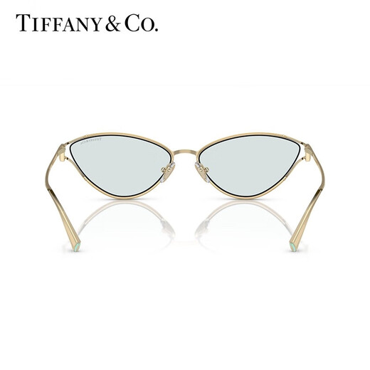 TIFFANY & CO.蒂芙尼 太阳镜女款光感变色墨镜猫眼形渐变色眼镜0TF3095 光致变色镜片/淡金色镜腿6196MF 61