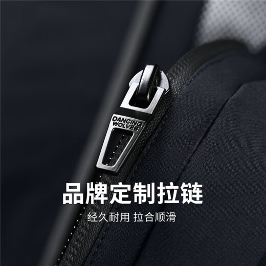 与狼共舞【鹅绒内胆】可拆卸连帽夹克男2024秋冬新款防风锁温保暖外套1049 藏青101 XL (180)