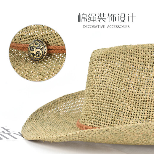 Somubay Western Denim Sombrero de paja Gat.