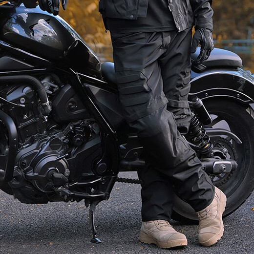 Duhan (DUHAN) D-020 Duhan motorcycle riding suit men's four-season anti-fall motorcycle suit off-road racing suit rider suit black L