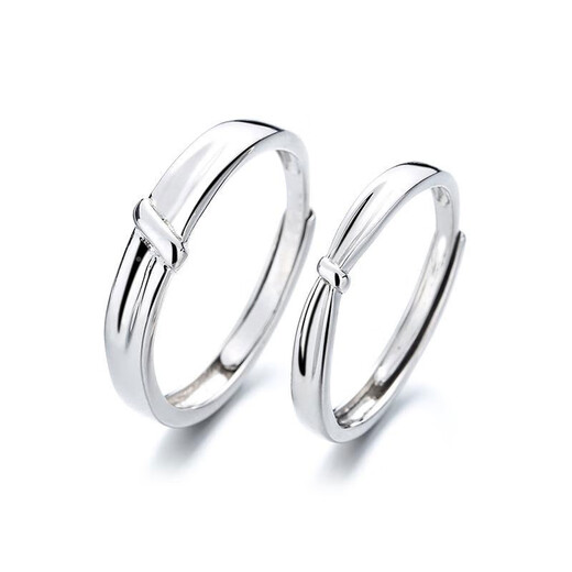 EothPT950 platinum twin knot couple ring for girls, a pair of live rings, Valentine's Day birthday gift for girlfriend 520, a pair of PT950 platinum couple ring + certificate