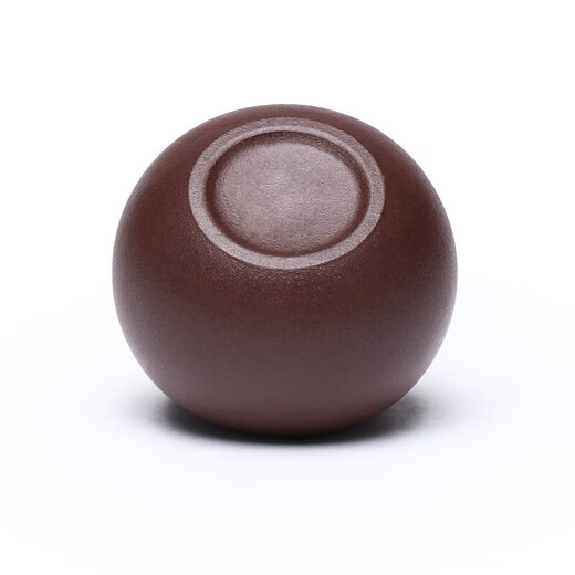 Hidden Pot World Yixing Purple Clay Tea Cup Original Mineral Purple Clay Matching Pot Special Small Mouth Tea Cup Small Cup Master Cup Yuanbao Matching Cup Purple Clay Style Matching Cup