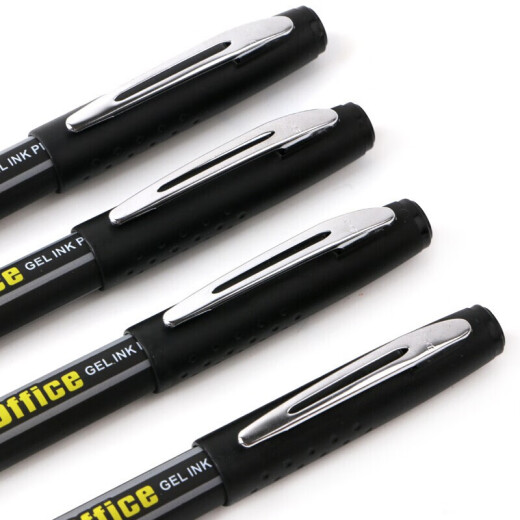 Baoke Neutral Pen 1.0 Comercio de oficinas Comerciales Pen a la cabeza gruesa Stroke de agua Escritura lisa Gran capacidad Calligrafía Firma Firma PC1048 Negro Pen 12 Caja + 12 Negro Regillados