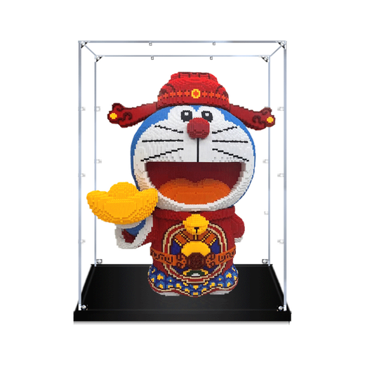 Transparent acrylic display box suitable for God of Wealth Doraemon Doraemon building block model storage dust cover 2mm thick (not including toys) display box 1140x800x1580