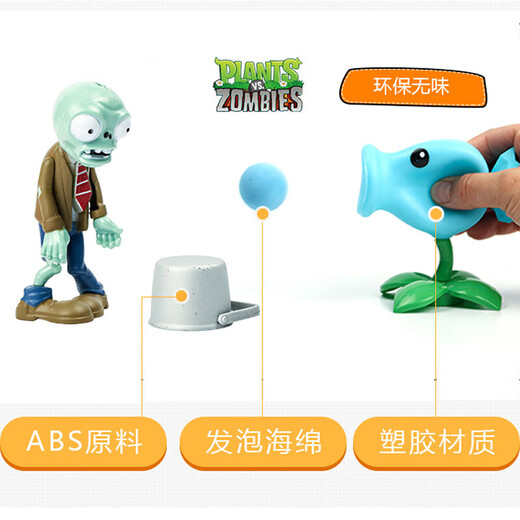 植物大战僵尸儿童玩偶向日葵搪胶男孩玩具套装节日 686-12(巨人僵尸)